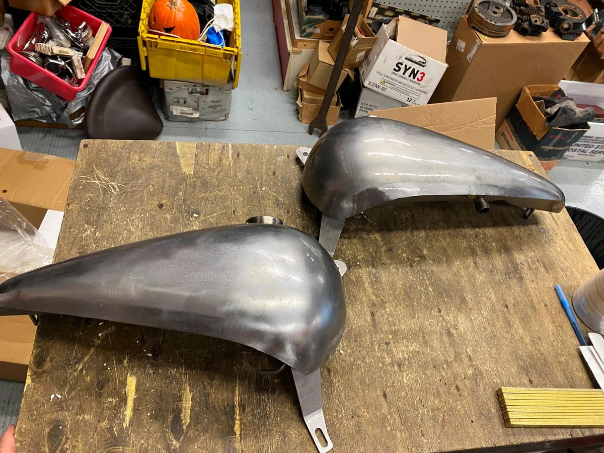 2.5 Gallon Fatbob Gas Tanks Harley Chopper Shovelhead Panhead Thin Custom Big Tw