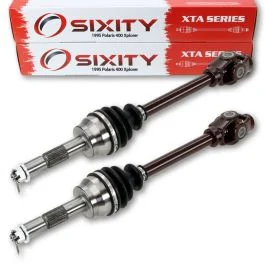 2 pc Sixity XTA Front Left Right Axles for 1995 Polaris 400 Xplorer 4X4