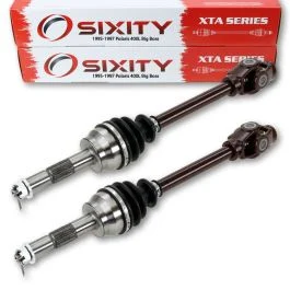 2 pc Sixity XTA Front Left Right Axles for 1997 Polaris 400L Big Boss 6X6