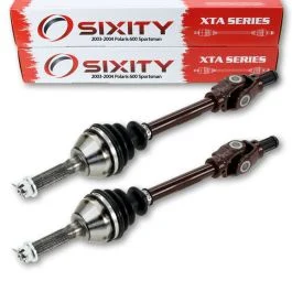 2 pc Sixity XTA Front Left Right Axles for 2004 Polaris 600 Sportsman 4X4