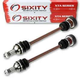 2 pc Sixity XTA Front Left Right Axles for 2009 Arctic Cat 650H1 XT650 Prowler 4X4