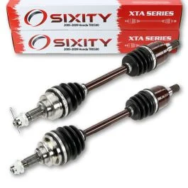2 pc Sixity XTA Front Left Right Axles for 2009 Honda TRX500 4X4