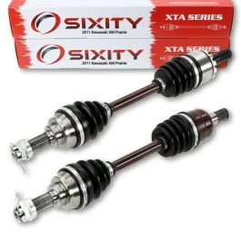 2 pc Sixity XTA Front Left Right Axles for 2011 Kawasaki 360 Prairie 4X4
