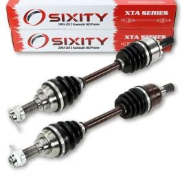 2 pc Sixity XTA Front Left Right Axles for 2012 Kawasaki 360 Prairie 4X4