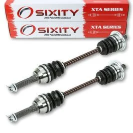 2 pc Sixity XTA Front Left Right Axles for 2013 Polaris 800 Sportsman 6X6