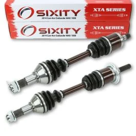 2 pc Sixity XTA Front Left Right Axles for 2014 Can Am Outlander Max 1000 4X4