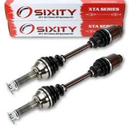 2 pc Sixity XTA Rear Left Right Axles for 2012 Polaris 400 Sportsman HO 4X4