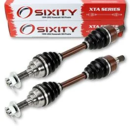 2 pc Sixity XTA Front Left Right Axles for 1999-2002 Kawasaki 300 Prairie 4X4 - 2001 2000