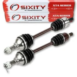 2 pc Sixity XTA Front Left Right Axles for 2011 Kawasaki 650i Brute Force 4X4