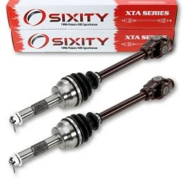 2 pc Sixity XTA Front Left Right Axles for 1996 Polaris 400 Sportsman 4X4