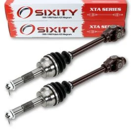 2 pc Sixity XTA Front Left Right Axles for 1998 Polaris 425 Magnum 4X4