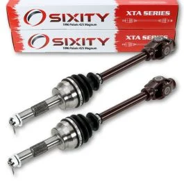 2 pc Sixity XTA Front Left Right Axles for 1996 Polaris 425 Magnum 6X6