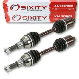 2 pc Sixity XTA Rear Left Right Axles for 2001 Polaris 400 Sportsman 4X4