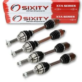 4 pc Sixity XTA Front Rear Left Right Axles for 2006 Polaris 500 Sportsman HO 4X4