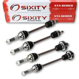 4 pc Sixity XTA Front Rear Left Right Axles for 2012 Yamaha 700 Rhino 4X4