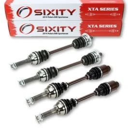 4 pc Sixity XTA Front Rear Left Right Axles for 2014 Polaris 800 Sportsman 4X4