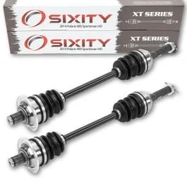 2 pc Sixity XT Front Left Right Axle for 2014 Polaris 400 Sportsman HO 4X4 - A14MH46AA AH MS46AA HO SE