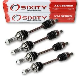 4 pc Sixity XTA Front Rear Left Right Axles for 2009 Yamaha 550 Grizzly 4X4