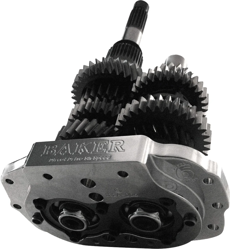 Baker DD6-411-02 6-Speed Direct Drive Builders Kit with Polished Trap Door for Touring and FXR Models - 3.24:1