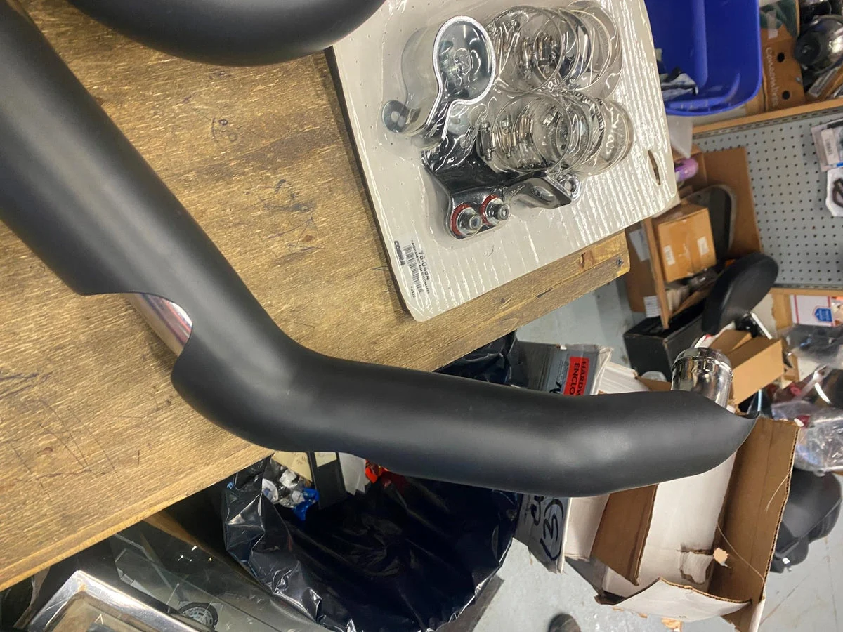Cobra Pro-Chamber Black Headpipes M8 Touring FLHX Street road Glide King 2017^