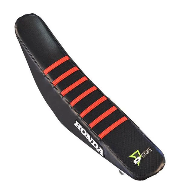 Dcor 30-10-460 Factory Reinforced Seat Cover - Black/Red Ribs