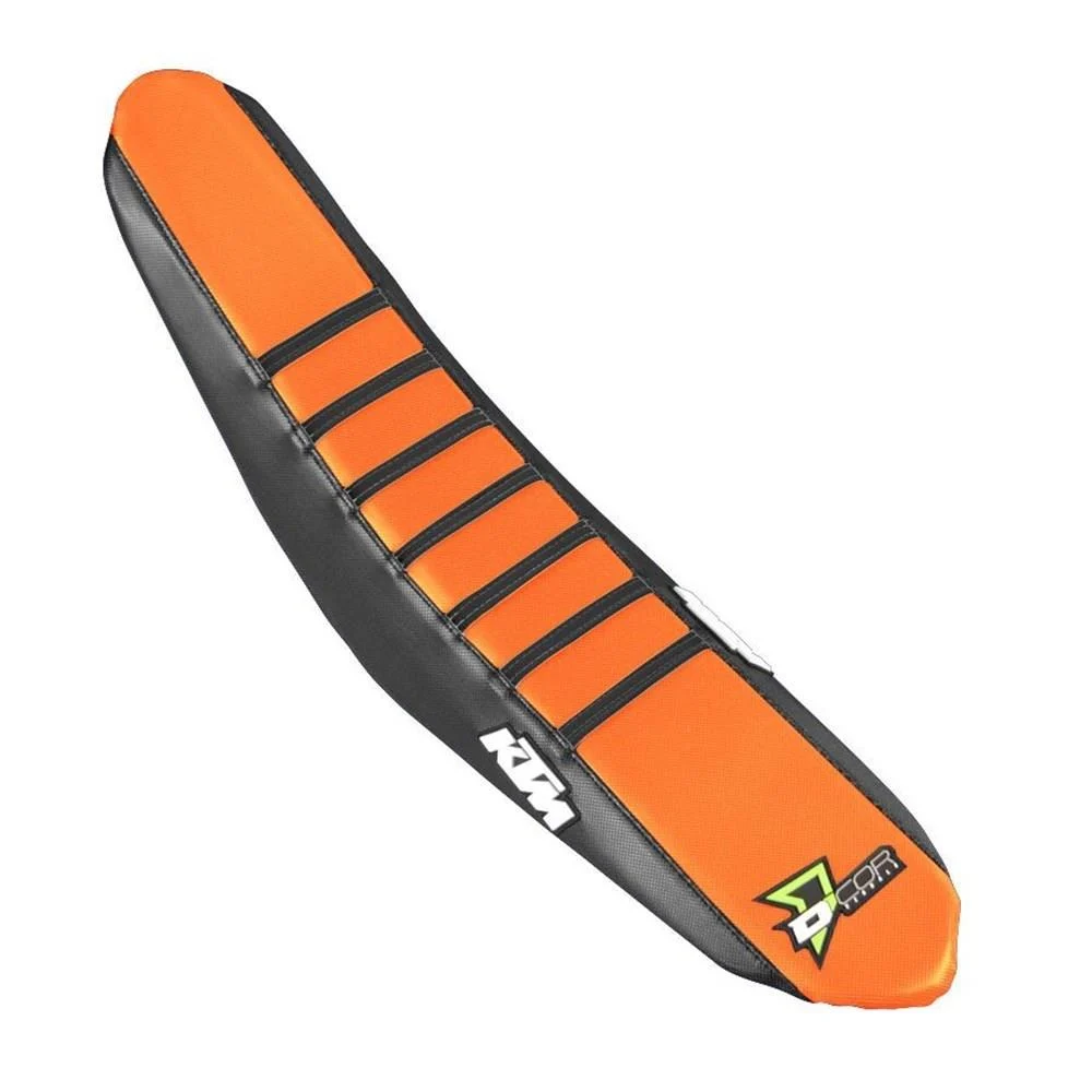 Dcor 30-30-302 Factory Reinforced Seat Cover - Black/Orange/Black Ribs