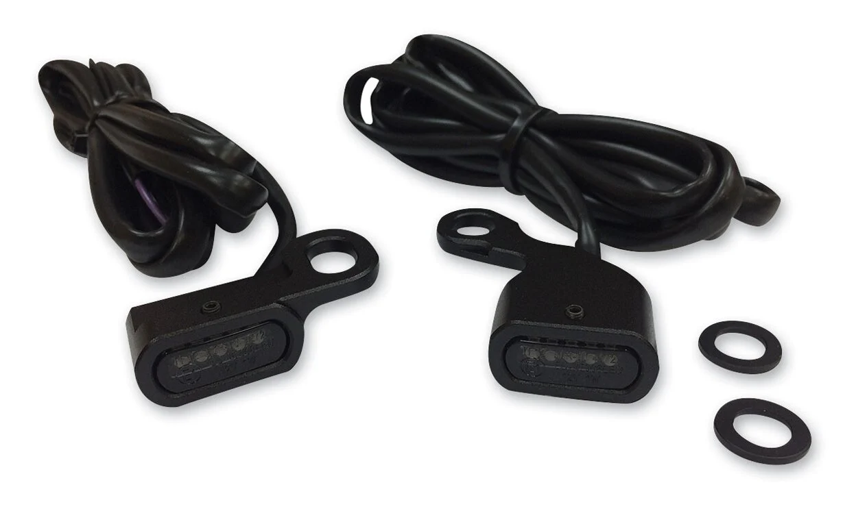 Drag Specialties LED Handlebar Marker Lights For Harley Touring / Softail 2009-2026