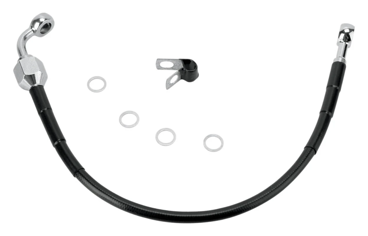 Drag Specialties Rear Brake Line Kit For Non-ABS Harley FXD 2000-2007