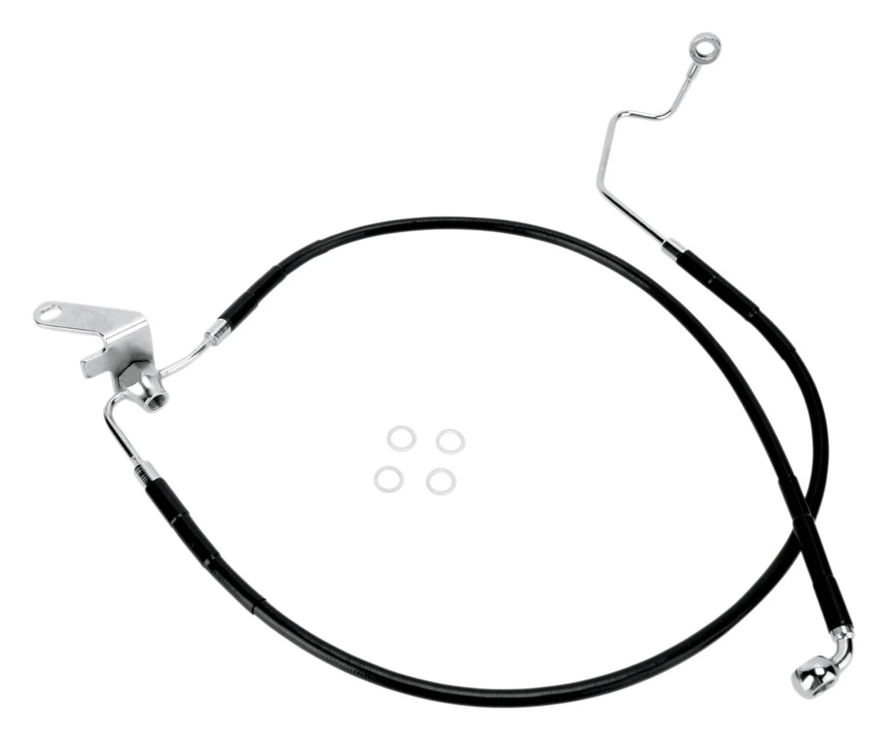 Drag Specialties Rear Brake Line Kit For Non-ABS Harley Softail 2000-2006