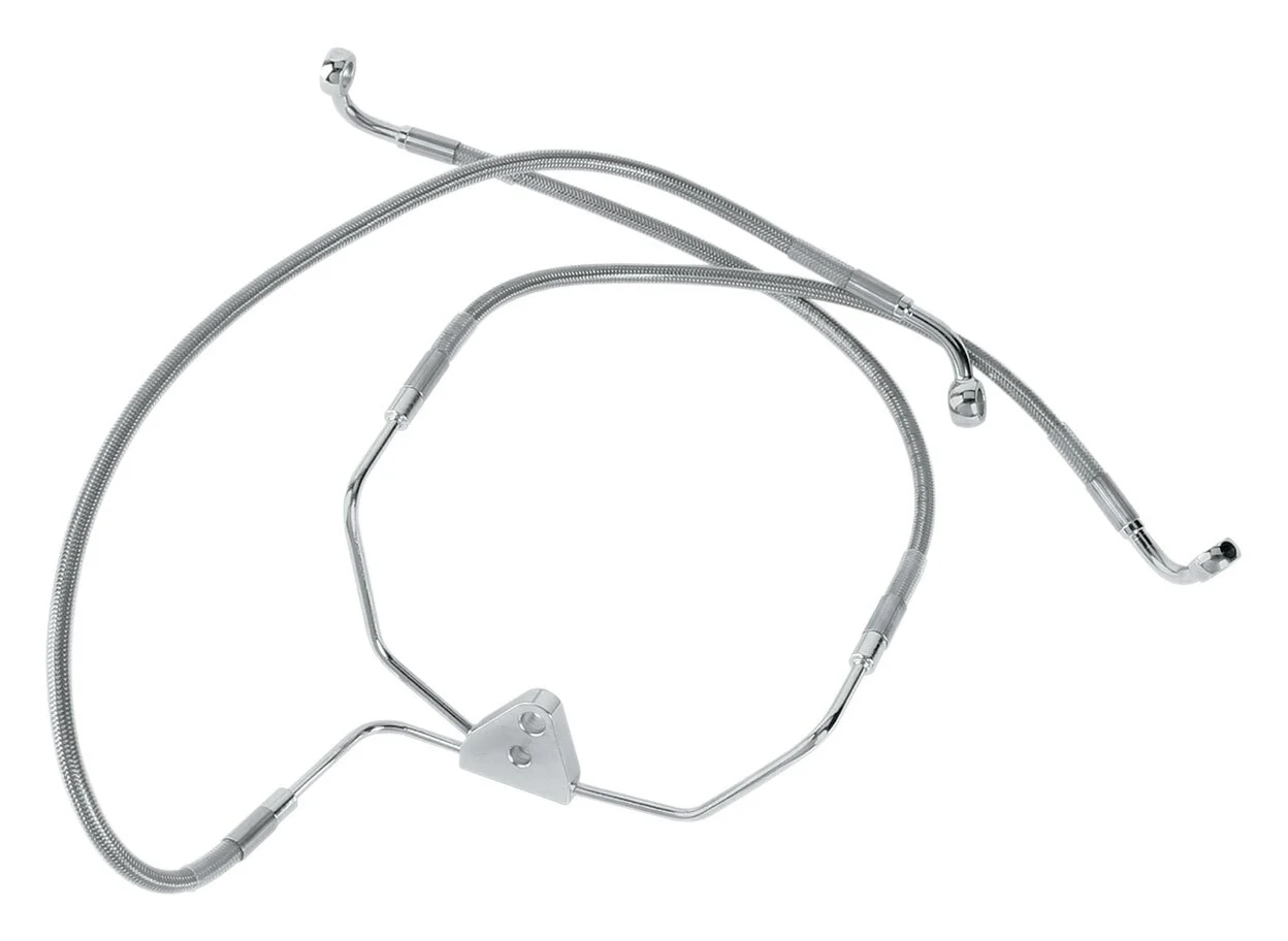 Drag Specialties Standard Length Front Brake Line Kit For Harley Touring 1996-2007