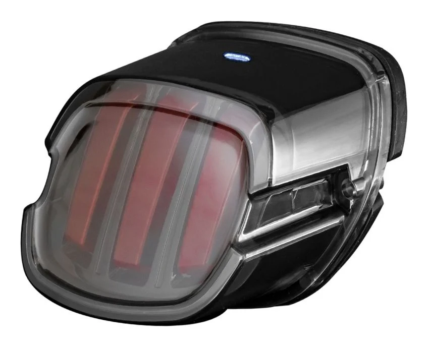 HogWorkz Ignitez Black/Smoke Led Taillight With Plate Light For Harley 1999-2026