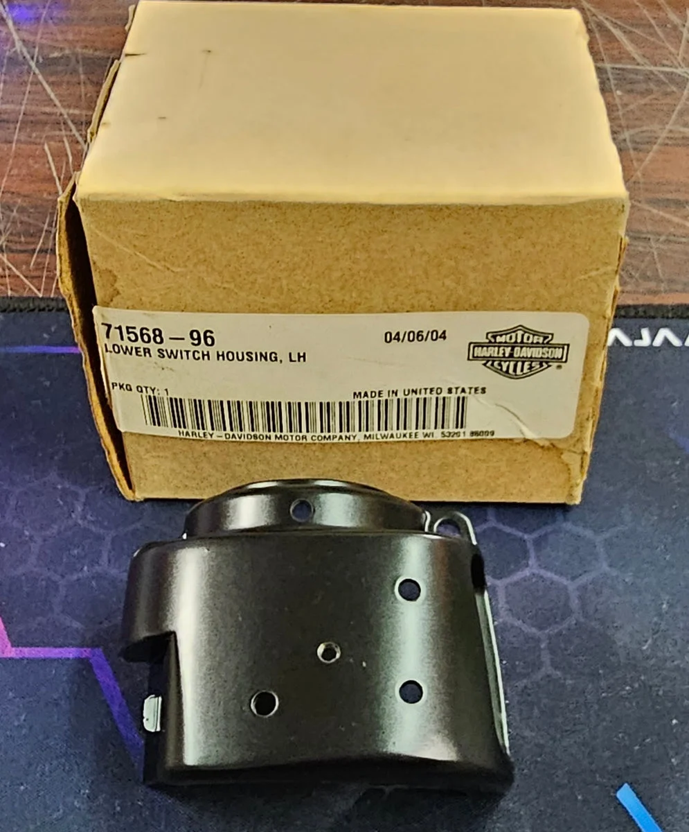 OEM Harley Davidson Black Lower Left Switch Housing NOS FLST Softail 71568-96