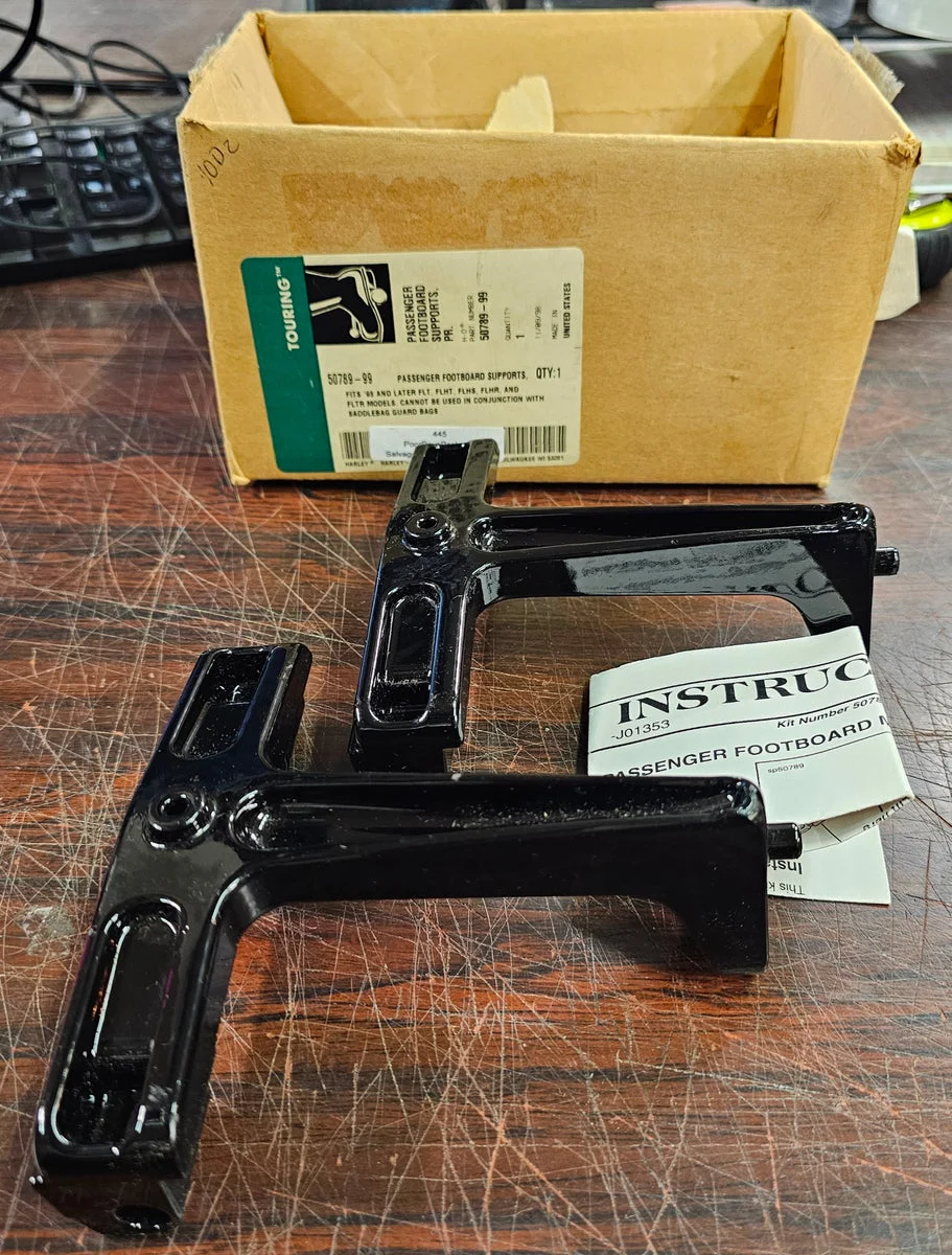 OEM Harley Davidson Pair Passenger Floorboard Reduced Reach Mount FLHT 50789-99