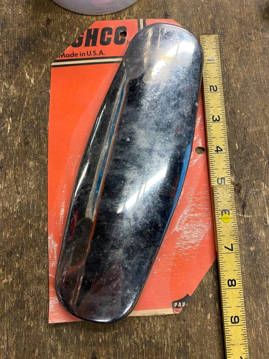 Paughco NOS Heatshield 9" Panhead Chopper Old Skool USA Boot guard Knucklehead