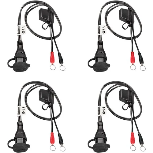 TecMate OptiMate SAE to M8/M10 Eyelet Permanent Battery Lead Charge CablesTecMate OptiMate SAE to M8/M10 Eyelet Permanent Battery Lead Charge Cables