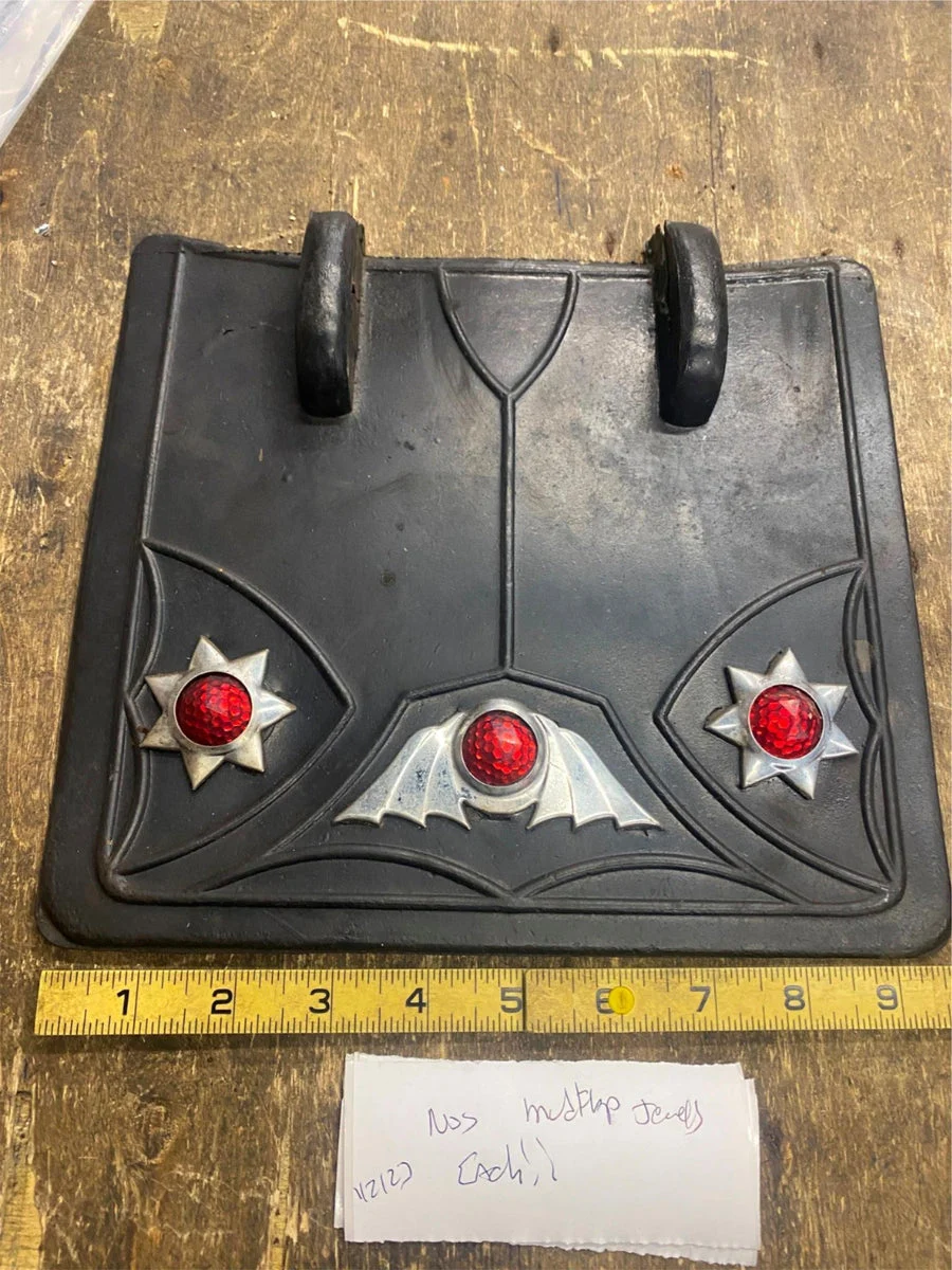 Vtg 1950's Mudflap Harley Indian Jewel Fender Panhead Knucklehead Flathead NOS!