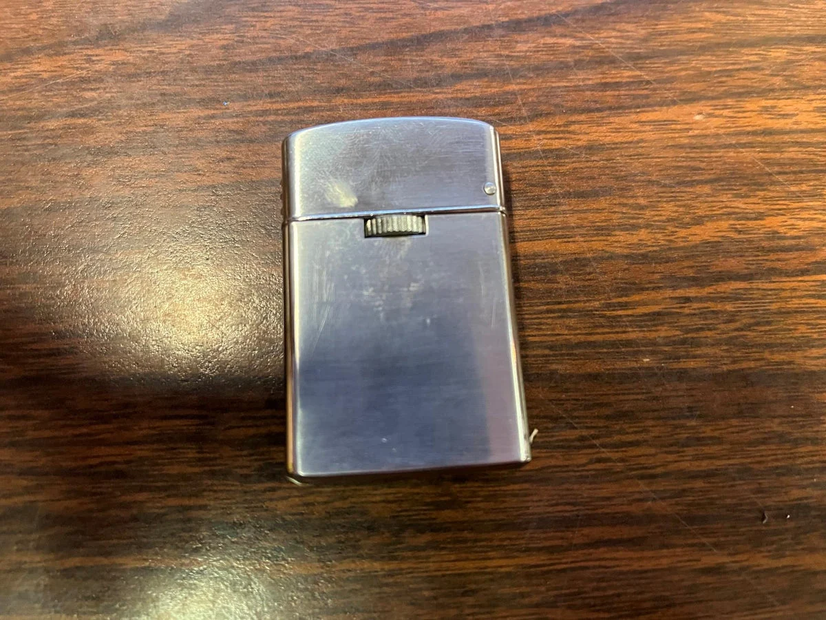 VTG 1980s Made in Japan Sarome II Polished Chrome Cigarette Lighter