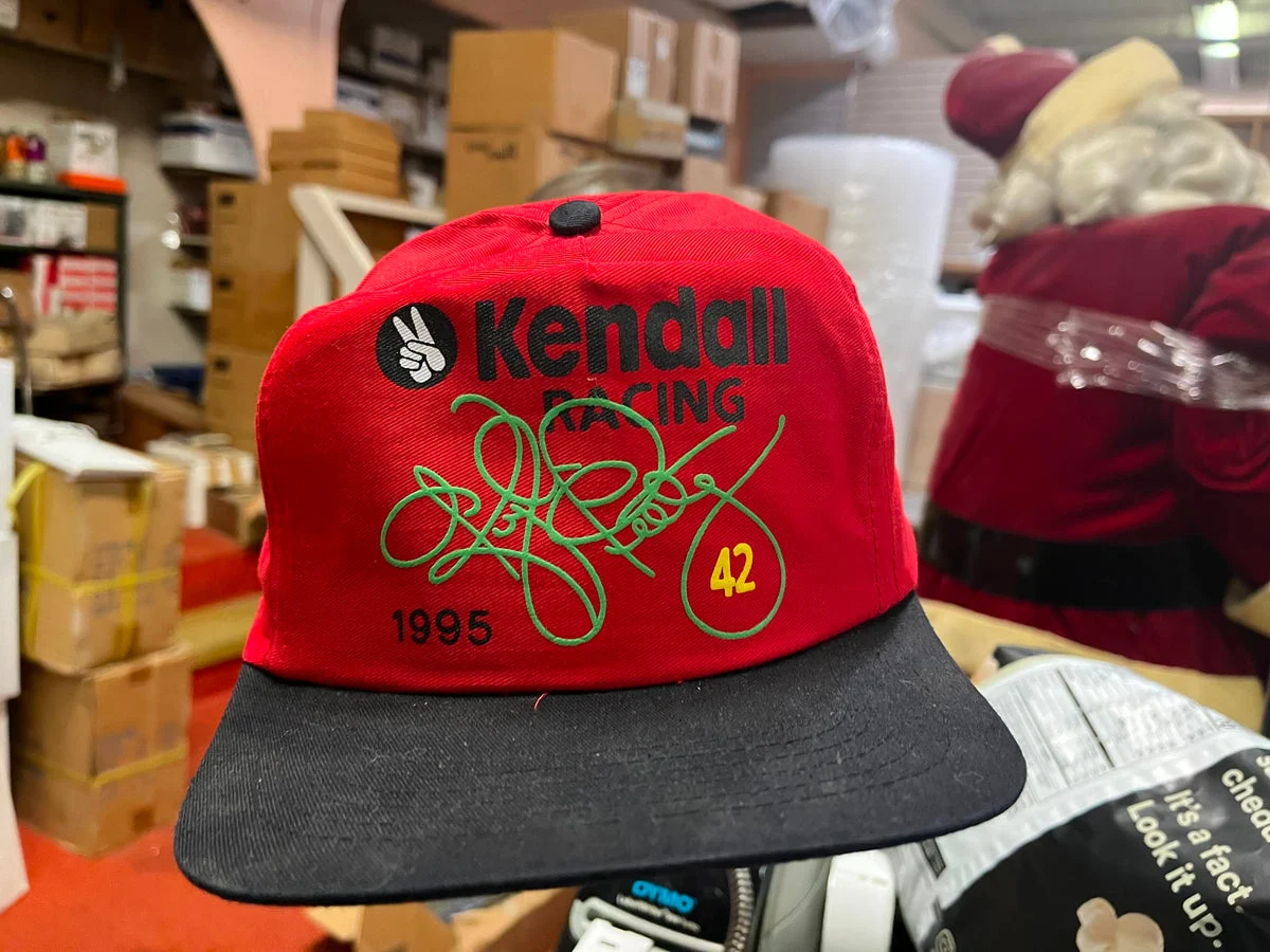 VTG 1995 Kendall Racing Snapback NASCAR Adjustable red Trucker Hat