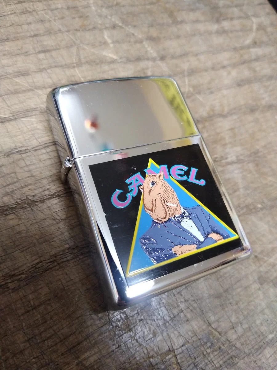 Vtg Unfired Broken Seal 1997 Zippo Joe Camel Tuxedo Cigarette Lighter
