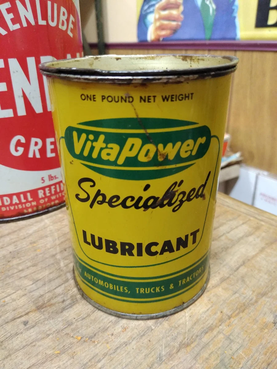 Vtg Western Auto Vita Power Specialized Lubricant Grease 1 Pound Metal Can