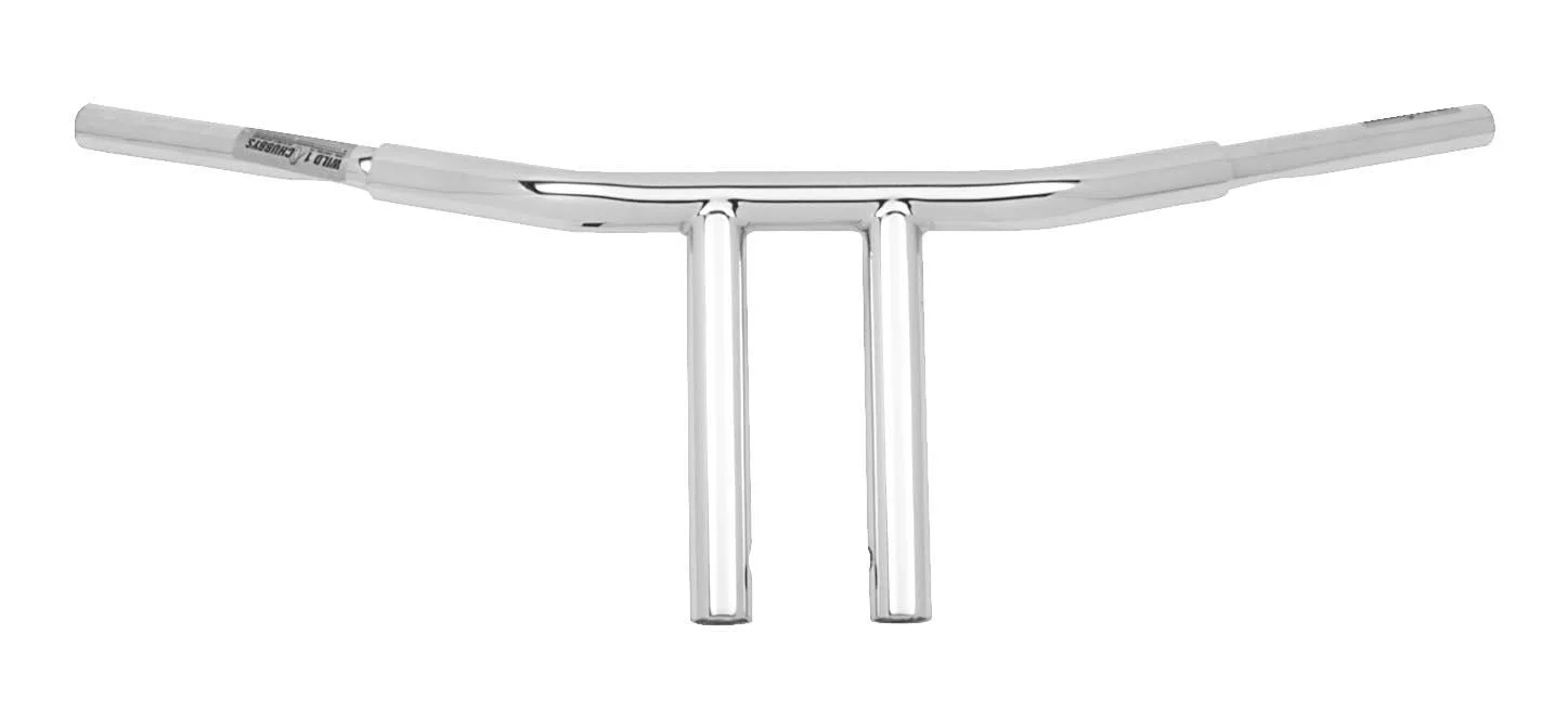 Wild 1 WO564B 1-1/4in. Chubby Psycho Chopper T-Bar - 12in. - Chrome